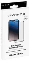 Full Screen Tempered Glass iPhone 15 Pro, Transparent - 63938